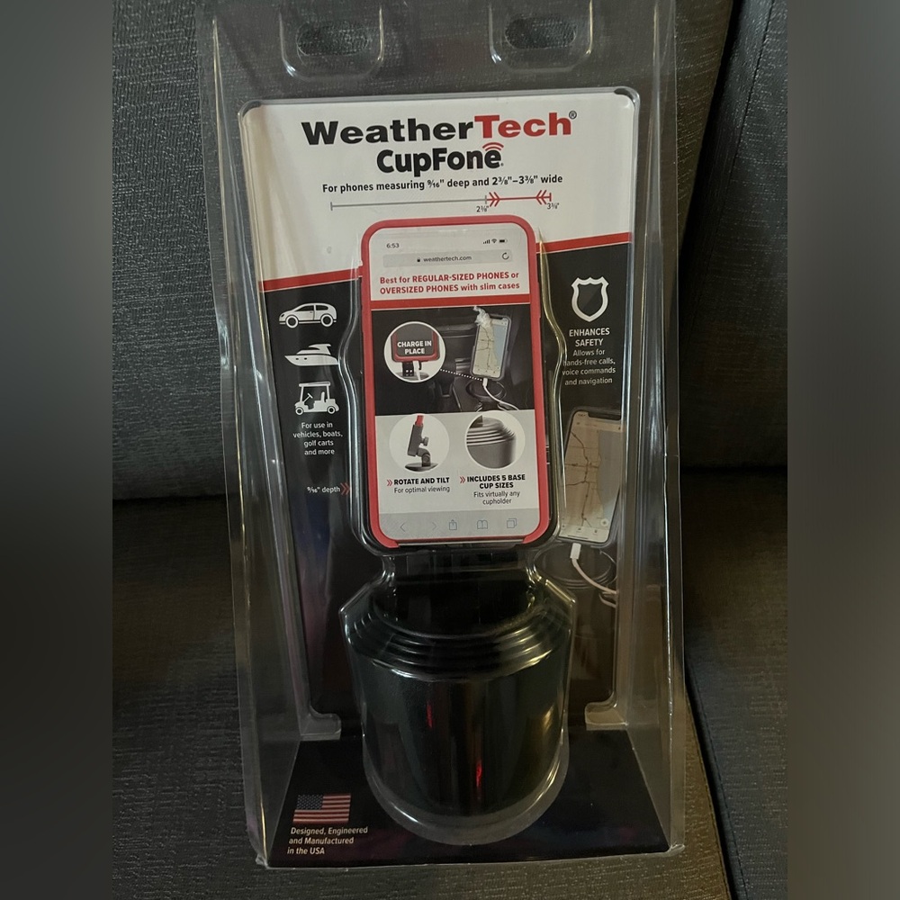 Hands free driving phone holder
